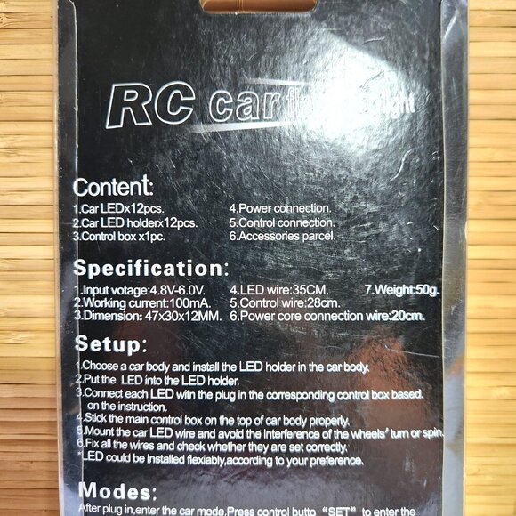 RC LED Car Flashing Light System Kit NEW Simulated Car Lighting System - Picture 5 of 6